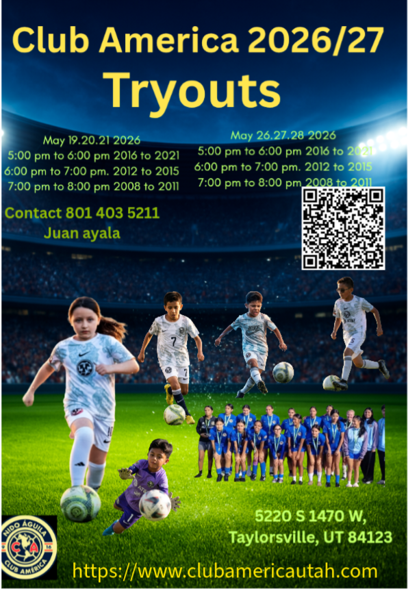 Club America Utah 2026 2027 Soccer Tryouts Club America Utah 2026 2027 Soccer Tryouts